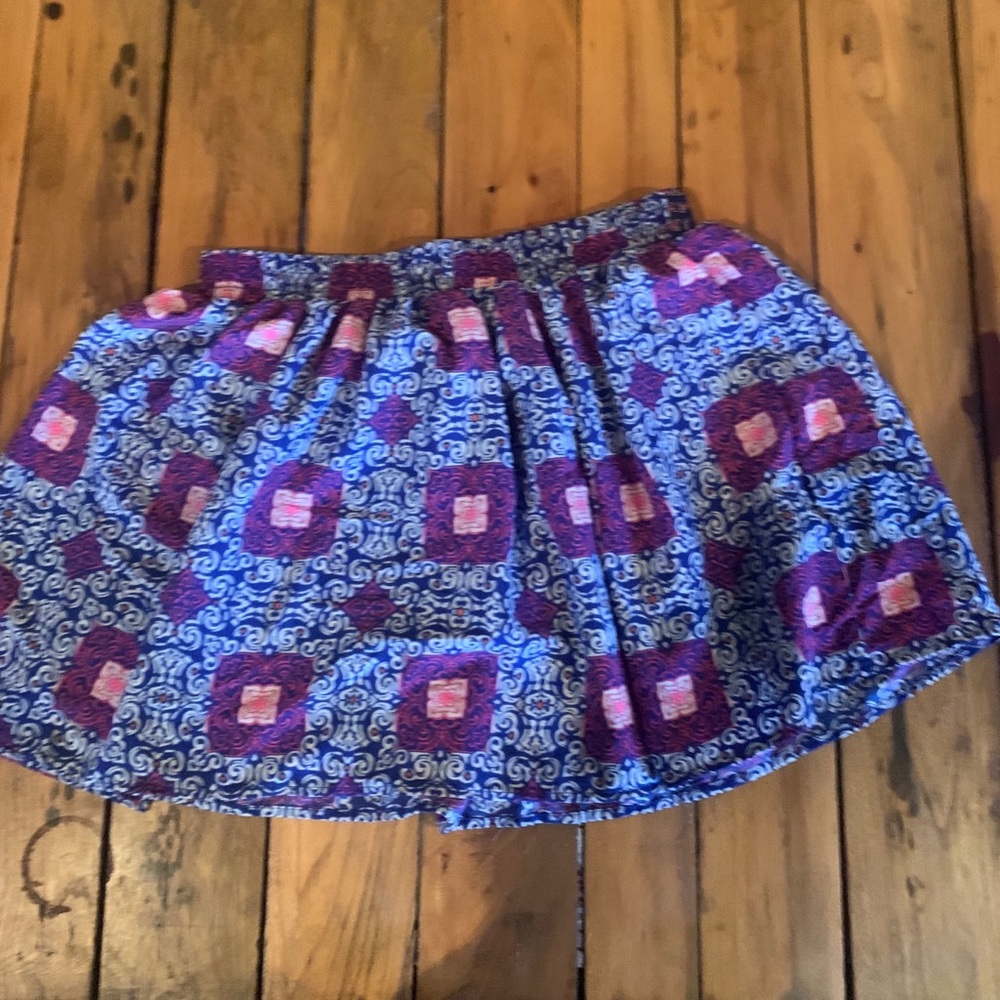 Geometrical print skirt